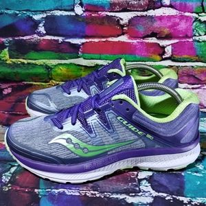 Saucony Guide ISO Everun Womens Running Shoes Sz 7 Low Top Sneakers